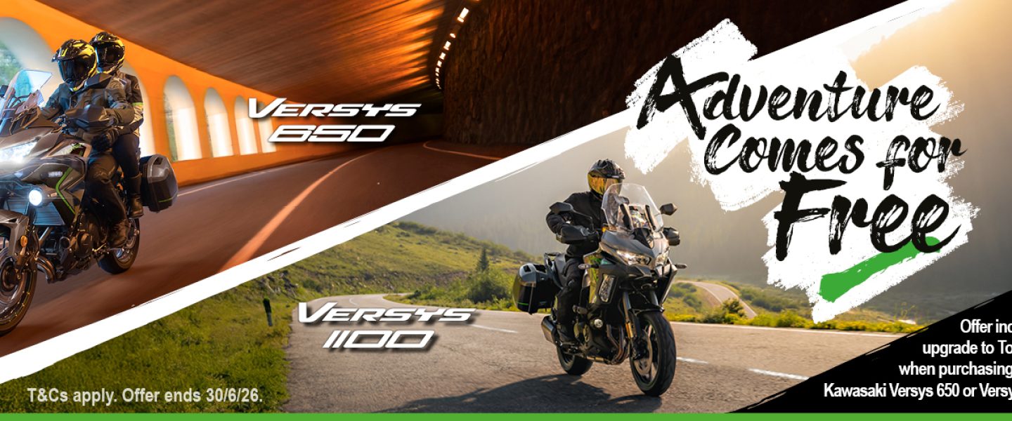 Adventure Comes For Free With Kawasaki This Spring!